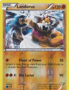 LANDORUS REVERSE HOLO 58/111 POKEMON XY FURIOUS FIST NM/M