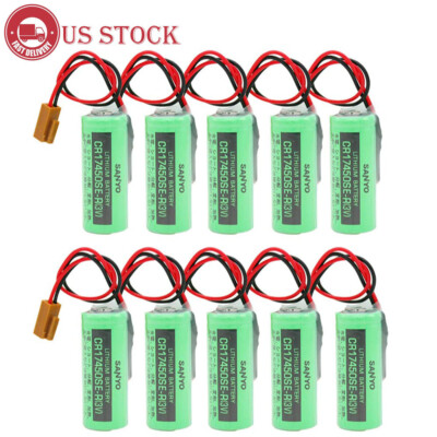 #ad 10X CR17450SE R 3V 2500mah PLC Battery For FANUC A98L 0031 0012 CNC System Plug $68.69