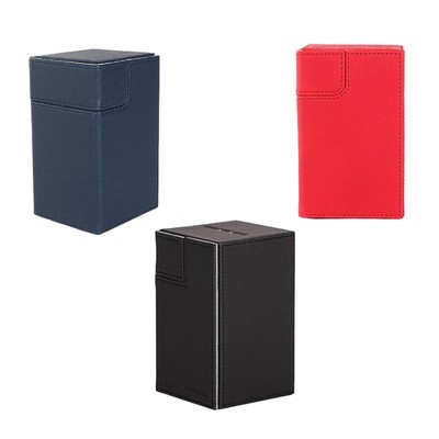 Boîte De Bureau 400 Cartes Boîte De Bureau Boîte De Rangement De Cartes Boite De Pont Boite De Pont En Cuir Pu Pour Les Jeux De Cartes A Collectionner B Generique