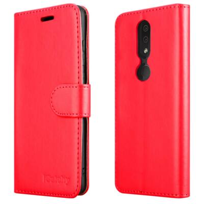Für Nokia 4.2 Handy Hülle Leder Wallet Book Flip Folio Ständer Ansicht Cover