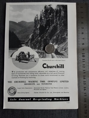 Werbedruck The Churchill Machine Tool Co Ltd Broadheath Manchester Industrie 