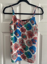Banana Republic Floral Cami Tank Top Womens Size XS Multi Color Strappy