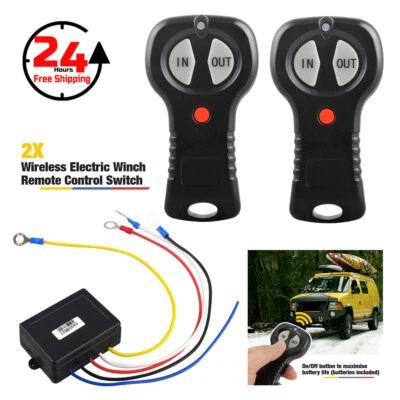 Wireless Winch Remote Control Kit for RHINO Truck SUV ATV 12V Switch Handset UK