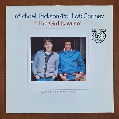 Michael Jackson/Paul Mc Cartney - The Girl Is Mine 12' Vinyl 1982 Epic near mint
