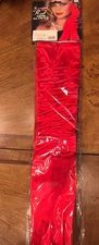 LONG RED NYLON SHOULDER LENGTH FLAPPER GLOVES 