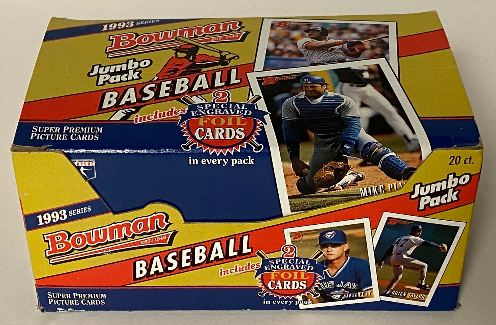 🔥 1993 Bowman Baseball MLB Jumbo Box 20 Packs RARE Derek Jeter Rookie Rc?  🔥 | eBay