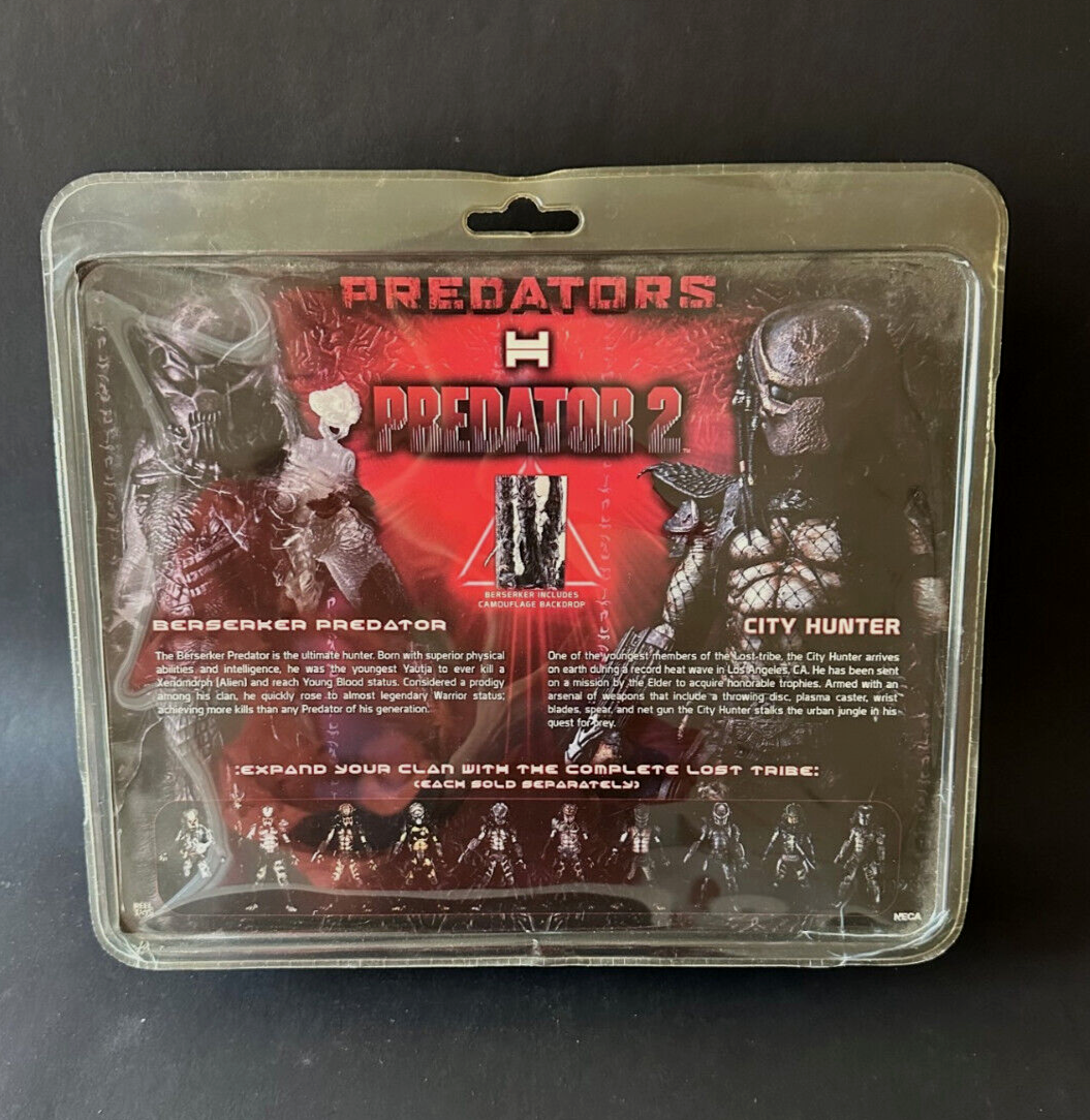Predator BERSERKER And CITY HUNTER 2X Figure PVC 19Cm Neca