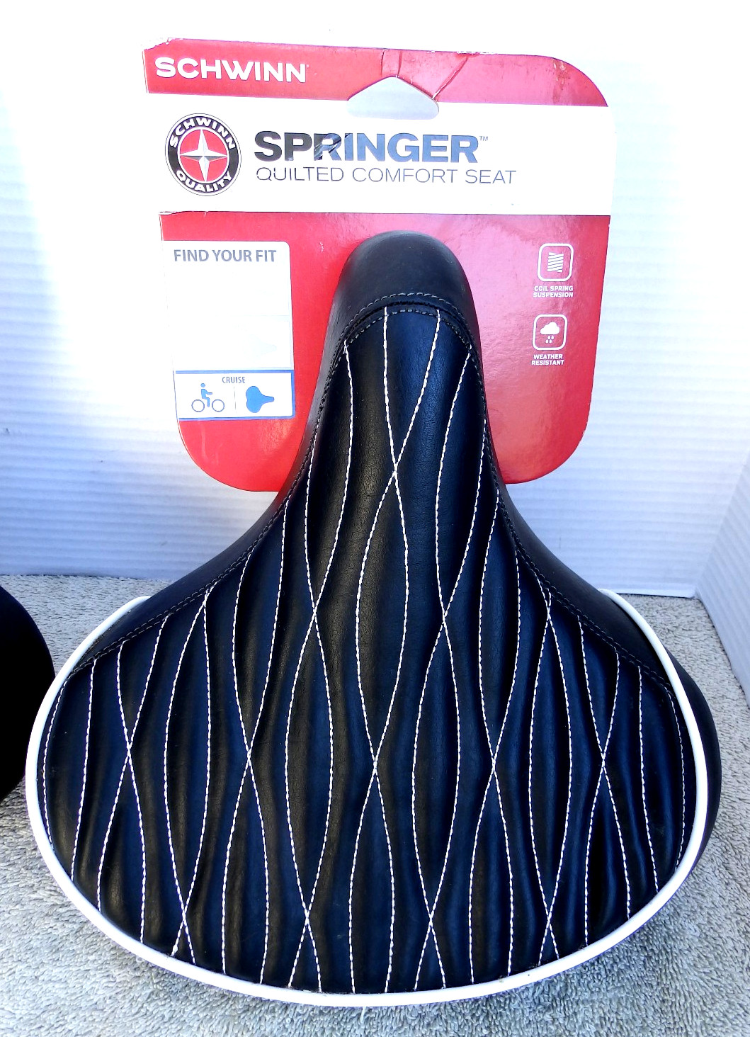 One Schwinn Springer Quilted Comfort Coil Wide Water Resista