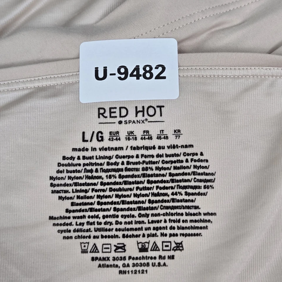 SPANX Women Tank Top L Beige Nylon Spandex Shapewear Camisole Scoop Neck - Image 2 of 4