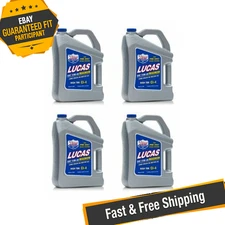 Lucas Oil 10076 Set of 4 Magnum Long Drain SAE 15W-40 Motor Oil 1 Gallon Bottles