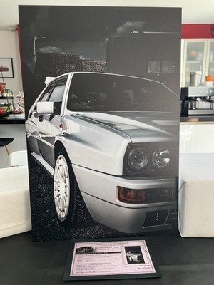 Foto Auto Lancia Delta HF Rally - Dibond 40x60 - Limited Edition signiert