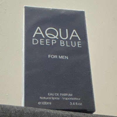 JC Aqua Deep Blue Eau de Parfum Spray for Men 3.4 fl oz 100ml Regular Size