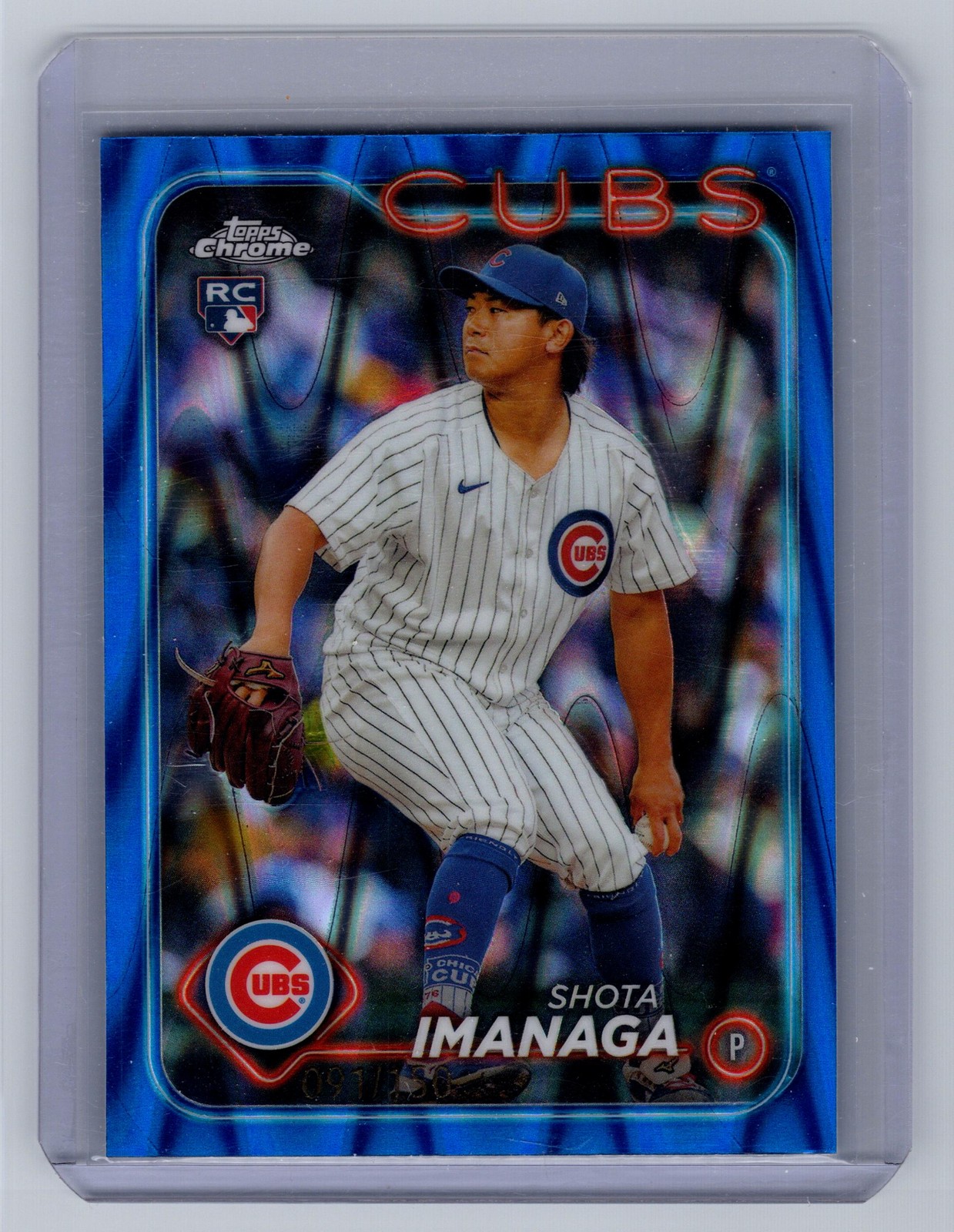 2024 Topps Chrome #121 Shota Imanaga Blue Raywave Refractors #/150