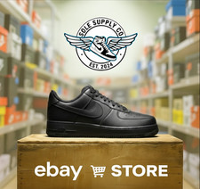 Air force 1 Triple Black Nike Sneakers Men's Women's Shoe