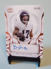 2024 Leaf Trinity Bryce Kirtz Platinum Foil Auto /49 Northwestern SP