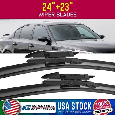 OEM QUALITY REPLACE 24''+23'' TOP LOCK WINDSHIELD WIPER BLADES FOR BWM 5SERIES