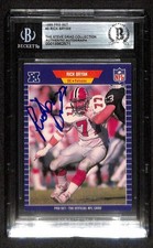 Rick Bryan Signed 1989 Pro Set Atlanta Falcons Card Beckett