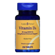 Vitamin D3 250 Tabs 50 Mcg by Foster And Thrive