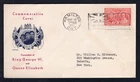 CANADA Stamps 1937 Coronation FDC Cover; Hamilton Flag
