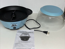 Stir Crazy West Bend Popcorn Popper Complete w/ Instructions 82707 Blue Video 