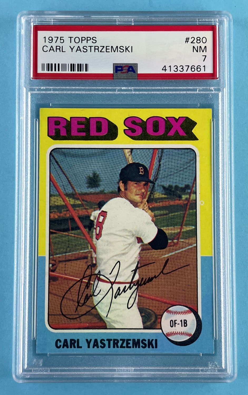 1975 Topps #280 Carl Yastrzemski - PSA 7 NM