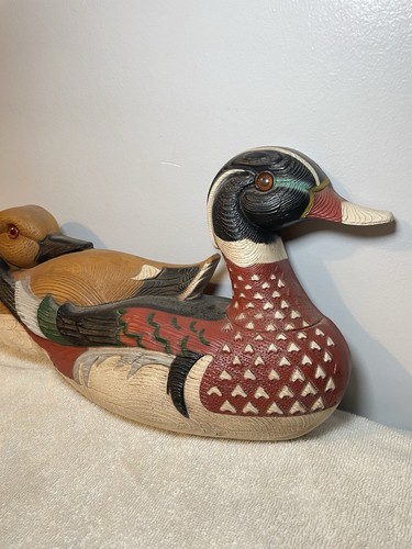 70's Vintage Burwood Plastic DUCKS Male & Female Wall Hanging 1978 No 2241 - Picture 2 of 8