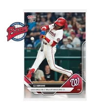 CJ Abrams Nationals Walk-Off 2025 MLB Topps NOW Card 525 In Hand