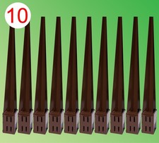 Fence Post Spike Holder 75x75x750mm, 2mm thick, rust-resistant finish, 10 PACK