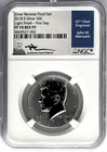 2018 S REVERSE PROOF SILVER KENNEDY 50C FIRST DAY LIGHT FINISH NGC PF70 MERCANTI
