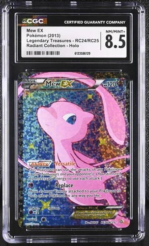 CGC 8.5 Mew EX Legendary Treasures RC24/RC25 Radiant (Collection) Pokemon Card