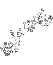 Genuine Mopar Exhaust Clamp 68592591AA