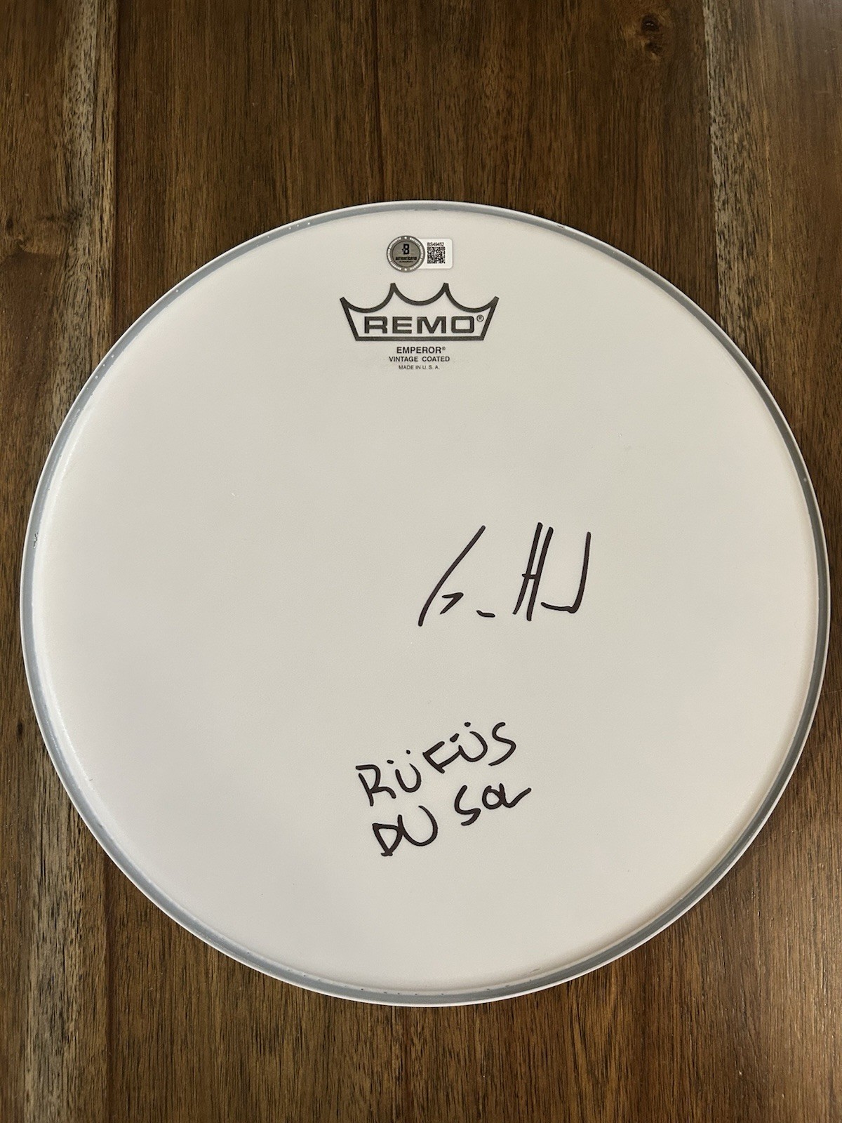 James Hunt ‘Rufus Du Sol’ Band Drummer 12” Remo Drumhead