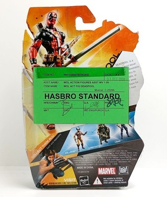 Hasbro Deadpool X-Men Origins: Wolverine Comic Series (2009)   CQ GREEN TAG RARE