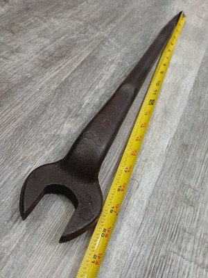 Vintage 909 BILLINGS 1-7/16'' By 21'' L Open End Spud Wrench, Had A Restamped Once