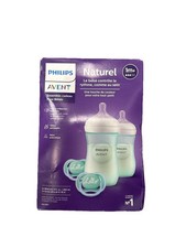 Philips Avent Teal Natural Bottle and Ultra Air Pacifier Gift Set