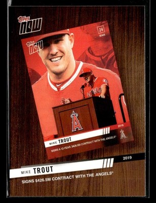 2020 Topps Mike Trout #TNR-1 Topps Now Review 2019