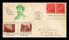 DR JIM STAMPS US COVER JAMES A M WHISTLER FAMOUS AMERICANS FDC SCOTT 885
