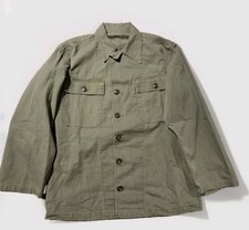US M1947 OD7 HBT Herringbone Twill Utility Field Shirt Korean War