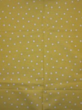 Yellow Polka Dot Fabric JoAnn Cotton 44" 1 Yard
