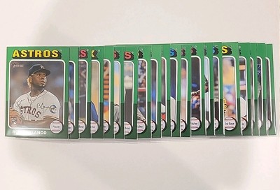 (20) 2024 TOPPS HERITAGE HIGH NUMBER GREEN BORDER PARALLEL LOT w/ RC's No Dups