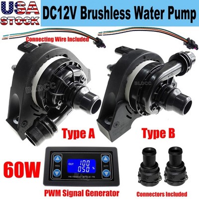 DC12V Automotive Car Auxiliary Water Pump 60W  PWM Control Electric Cooling Pump