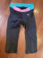 Womens Small S Nishiki Padded Biker Short Capri Pants Cycling Padded Biking