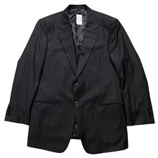 Armani Collezioni Blazer Jacket Mens 46L Sports Coat Wool Gray Striped NEW 1775