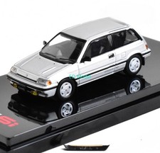 BN HobbyJapan 1:64 1984 Silver CIVIC Si E-AT Later Model Diecast Metal Car