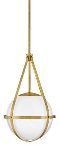 Lark 83677 Colby 1 Light 12"W Pendant - Brass - Picture 1 of 7