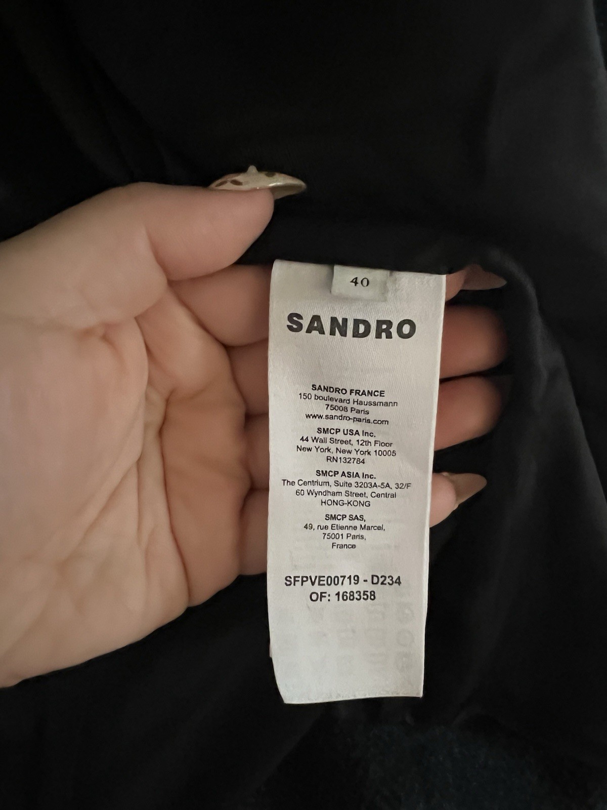 Sandro Designer Checked Tailored Jacket Size 40 1… - image 10