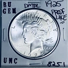 1925 P BU GEM PEACE SILVER DOLLAR UNC MS+++ U.S. MINT RARE COIN 8251
