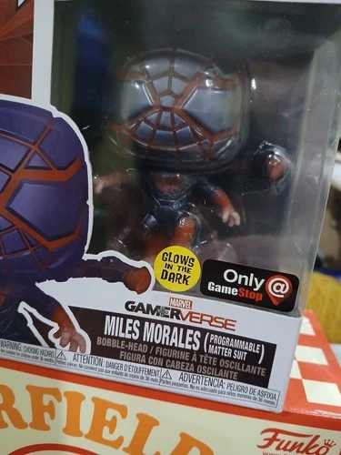 Funko POP! Spider-Man Miles Morales #840  Exclusive Glow In The Dark special...
