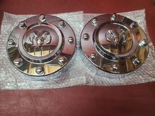 2011-18 Pair For Dodge Ram 3500 Dually Center Cap Hubcap Front Chrome 68081010ab