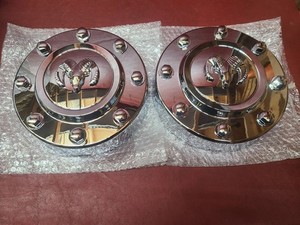 2011-18 PAIR For Dodge Ram 3500 Dually Center Cap Hubcap FRONT Chrome 68081010AB